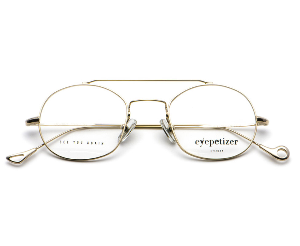 Occhiali da vista Eyepetizer in metallo dorato Luis C2 - Shop online su  Savarese Ottica